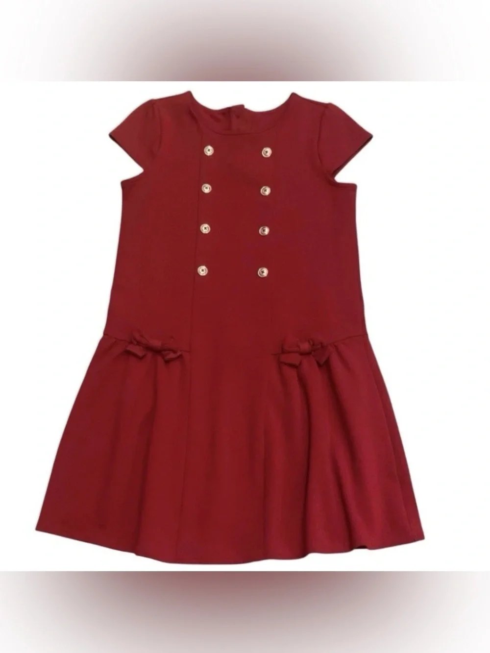 Gymboree ~ Girls Bow Ponte Dress - Holiday Traditions - Red / Size 10